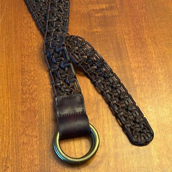 Lucky Brand Macrame Braided Leather Belt